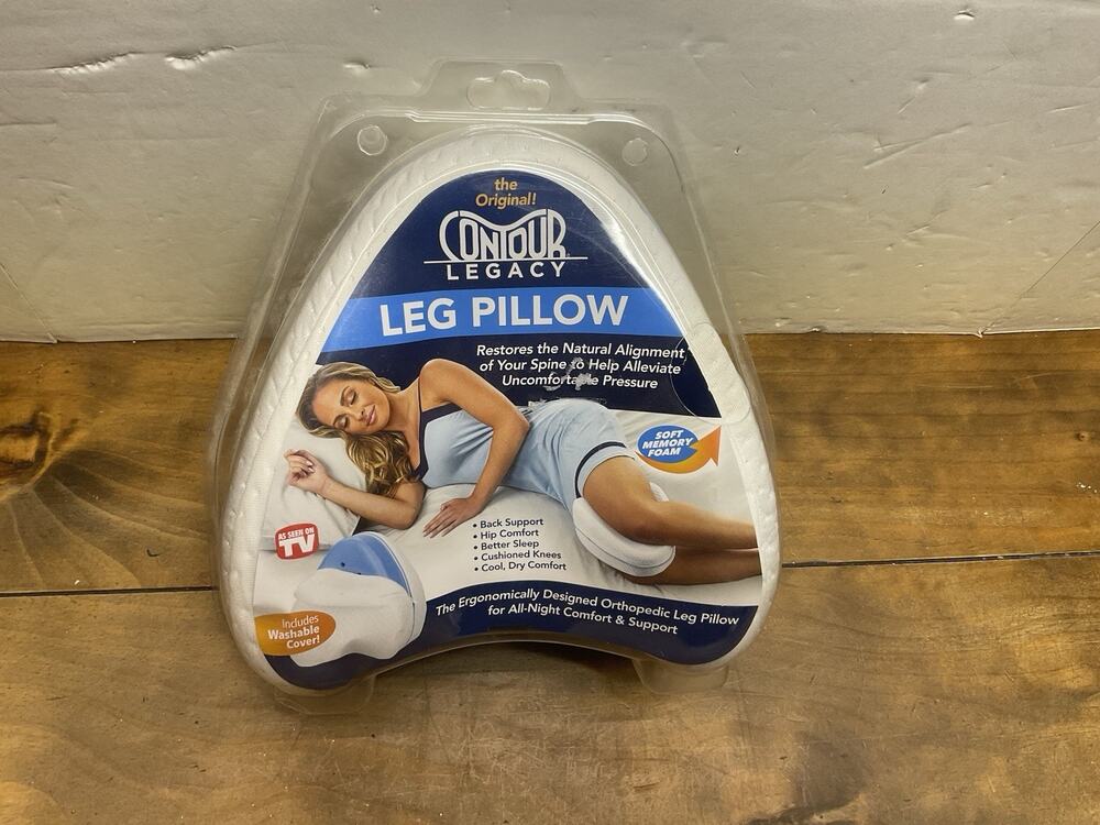 NEW Contour Legacy Leg Pillow Reduce Pressure on Lower Back Knees Memory Foam